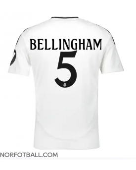 Billige Fotballdrakt Real Madrid Jude Bellingham #5 Replika Hjemmedrakt 2024-25 Kortermet